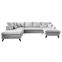 P & B SEDACIA SÚPRAVA, textil, svetlosivá