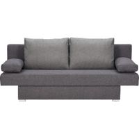 Carryhome ROZKLADACIA POHOVKA, textil, tmavosivá, sivá