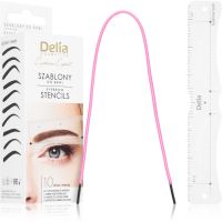 Delia Cosmetics Eyebrow Expert Eyebrow Stencils Šablone za obrve 1 kom