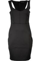 Krátké černé pouzdrové šaty GUESS JEANS