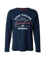 TOM TAILOR Majica  plava / bijela
