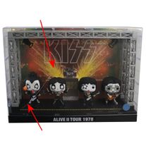 figurki (zestaw) Kiss - POP! - Moments DLX - Alive II 1978 Tour - USZKODZONEED