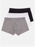 Ombre Clothing Boxershorts 3 Stück Grau