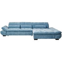 Xora ROHOVÁ SEDACIA SÚPRAVA, textil, pastelová modrá