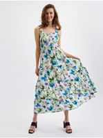 Orsay Blue-cream Women's Flowered Dress - Women