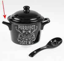 kubek z łyżeczką ALCHEMY GOTHIC - Purrfect Stew - USZKODZONY