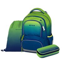 Školský set OXY NEXT Ombre Green 3-dielny