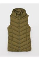 LC Waikiki Women's Hooded Plain Puffer Vest