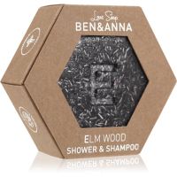 BEN&ANNA Love Soap Shower & Shampoo čvrsti šampon i gel za tuširanje 2 u 1 Elm Wood 60 g