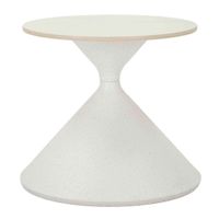 KONFERENČNÝ STOLÍK, biela, kov, keramika, 42/42/40 cm