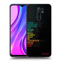 Silikónový čierny obal pre Xiaomi Redmi 9 - Motto života