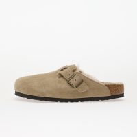 Trampki Birkenstock Boston Shearling Suede Leather/ Fur Taupe EUR 44