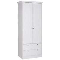 P & B SKRIŇA S OTOČNÝMI DVERAMI, biela, 80/200/51 cm