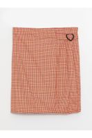 LC Waikiki LCW Kids Elastic Waist Houndstooth Patterned Girl Skirt