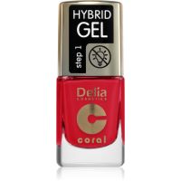 Delia Cosmetics Coral Nail Enamel Hybrid Gel lakier hybrydowy do paznokci odcień 145 11 ml