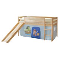 Livetastic POSTEĽ S PRIESTOROM NA HRU, 90/200 cm modrá, farba borovice