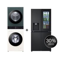 SET - LG WashTower WT1210EGF + Chladnička InstaView™ GSGV80PYLD
