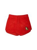 Cotton Blend Terry Drawstring Shorts