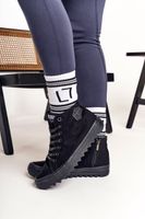 BIG STAR SHOES Dámské Vysoké Tenisky Na Velké Podrážce BIG STAR