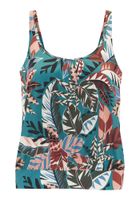 BUFFALO Tankini top  nude / akvamarin / maslinasta