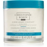 Christophe Robin Cleansing Purifying Scrub with Sea Salt szampon oczyszczający z efektem peelingu 250 ml