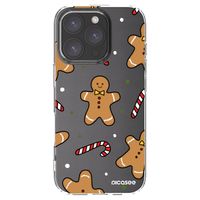 Silikónový prehľadný obal pre Apple iPhone 16 Pro - Gingerbread