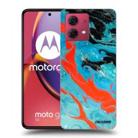 Silikónový čierny obal pre Motorola Moto G84 5G - Blue Magma