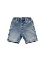 Stretch Cotton Blend Denim Shorts