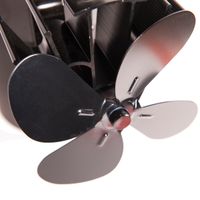 Ventilátor na dymovod FLAMINGO štvorlopatkový magnetický, čierny FLHSF17-263