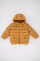 DEFACTO Baby Boy Water Repellent Hooded Fleece Lined Coat