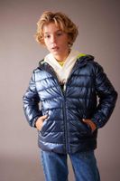 DEFACTO Boy's Water Repellent Hooded Fleece Lined Puffer Jacket