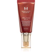 Missha M Perfect Cover BB krém magas UV védelemmel árnyalat No. 21 Light Beige SPF42/PA+++ 50 ml