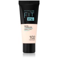 Maybelline Fit Me! Matte+Poreless zmatňujúci make-up pre normálnu až mastnú pleť odtieň 102 Fair Ivory 30 ml