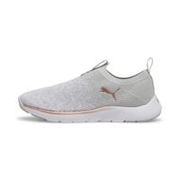 Puma Softride Premier Slip-On Strick-Laufschuhe Damen | Ash Gray/White/Rose Gold | Größe: 35.5