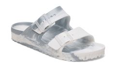 Birkenstock Arizona EVA Metallic Silver Multi Narrow Fit Unisex - Sandále Birkenstock - Silver - 1029660-3.5 - Size: 3.5