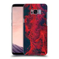 Silikónový čierny obal pre Samsung Galaxy S8 G950F - Organic red