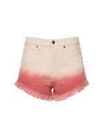 Bright Hues Frayed Denim Shorts