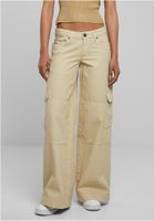 Women's low-waisted cargo denim offwhite raw