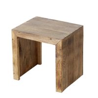 PRÍRUČNÝ STOLÍK, mangové drevo, prírodná farba