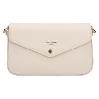 Női crossbody táska David Jones Sheena - krémes