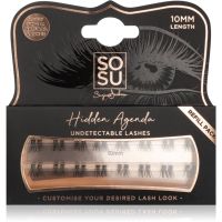 SOSU Cosmetics Hidden Agenda Undetectable Lashes knotenfreie Bündel mit selbstklebenden Wimpern 10 mm