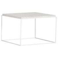 Boxxx KONFERENČNÝ STOLÍK, biela, kov, kameň, 60/60/40 cm