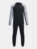 Šedo-čierna chlapčenská tepláková súprava Under Armour UA Rival Fleece Suit