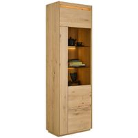 Linea Natura VITRÍNA, farba duba, 64,4/201,9/37 cm