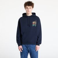 Bluza Tommy Jeans Relaxed 3 Color Sign Hoodie Blue M