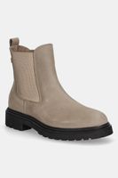 Nubukové chelsea čižmy Tommy Hilfiger TH NUBUCK CLEATED CHELSEA