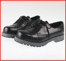 buty NEVERMIND - 3-dziurkowe - Black Polido - USZKODZONE 40