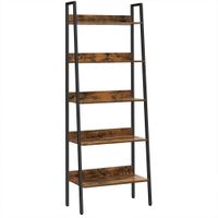 Boxxx REGÁL, hnedá, čierna, uhlíková oceľ, 60/170/30 cm