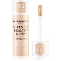 Dermacol Infinity Healthy Glow tekoči puder SPF 10 odtenek 02 Beige 20 g