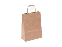 300 ks - Papierová taška hneda 180x80x240mm